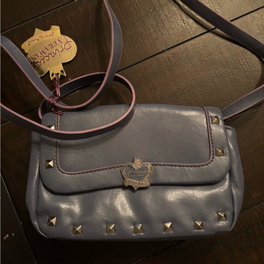 Vera Wang Princess Purple Studded Crossbody Bag NWT